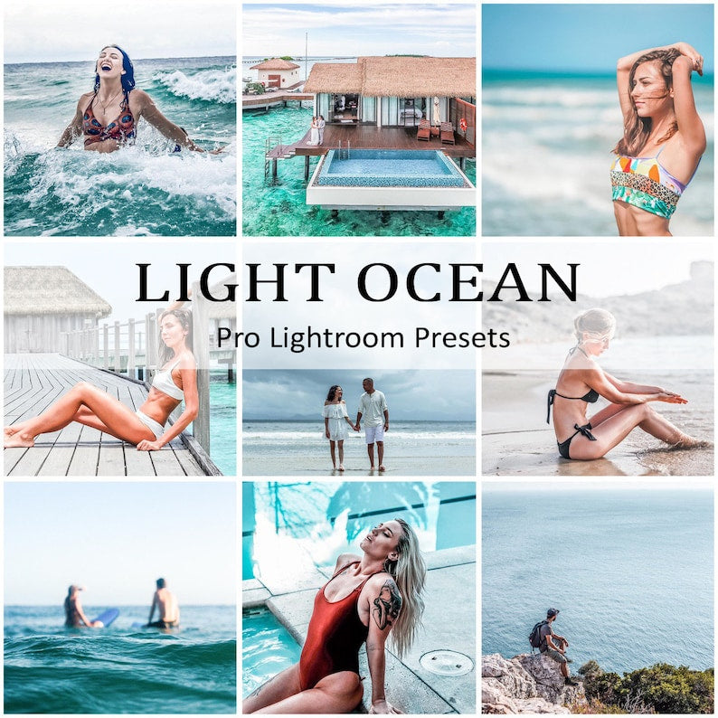 Ocean Vibes: 10 Light & Airy Presets_BrainAcademy.store