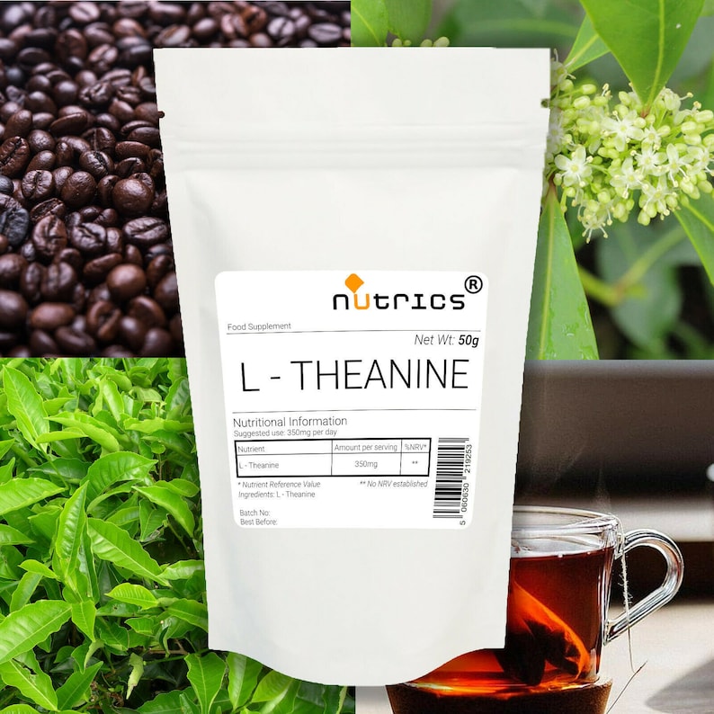 Nutrics® L-Theanin 50 g: Gehirn-Booster für Schlaf und Gedächtnis