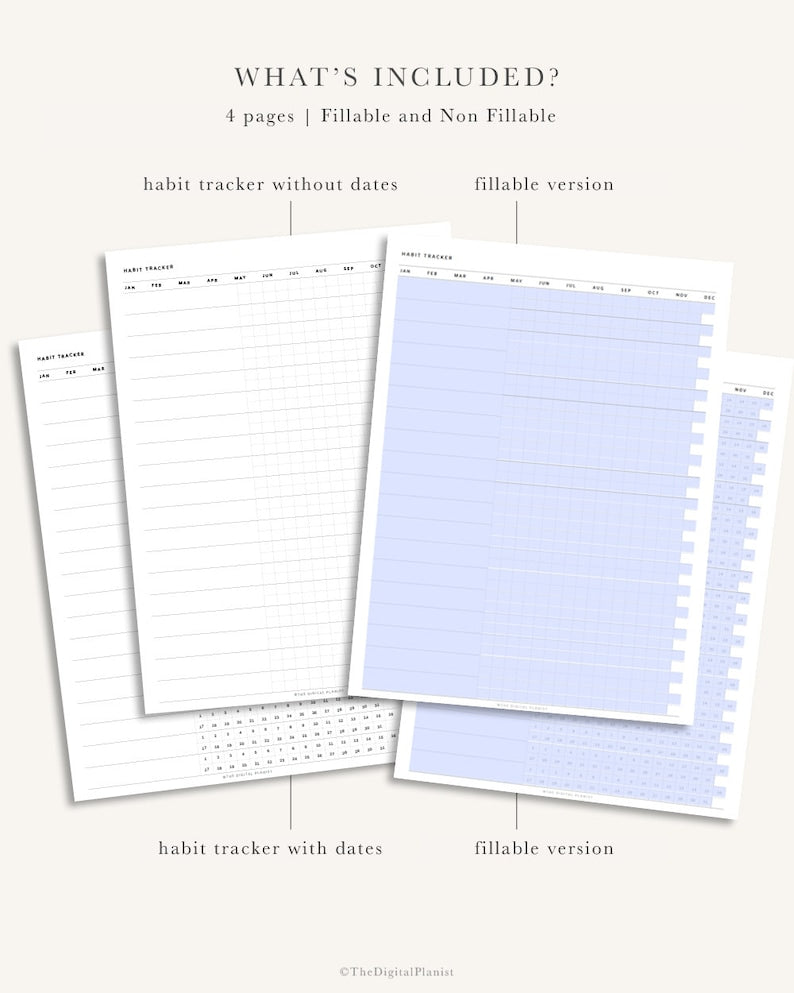 Digital Habit Tracker: Routine Builder, Note-taking Companion_BrainAcademy.store