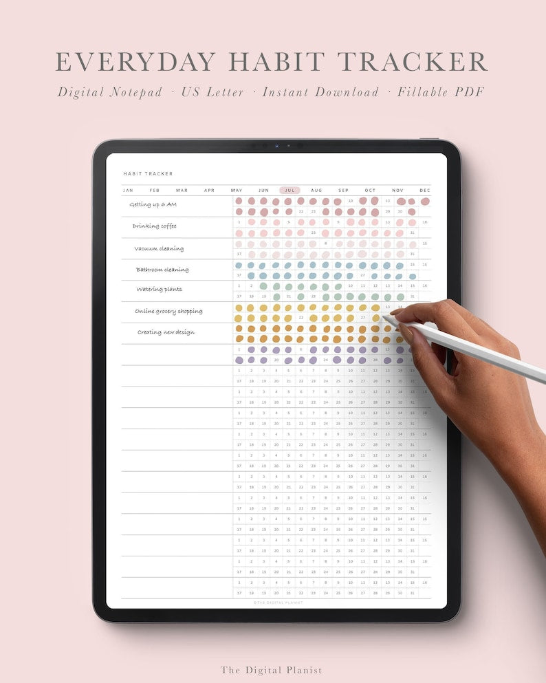 Digital Habit Tracker: Routine Builder, Note-taking Companion_BrainAcademy.store