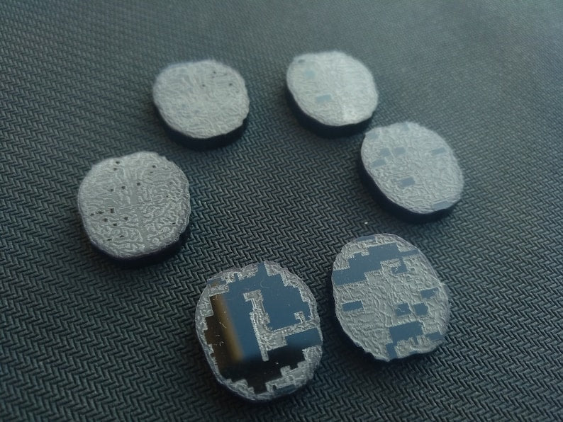 Lebendige Acryl-Gehirn-Token für immersives Gaming