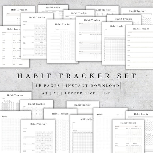 2024 Ultimate Habit Tracker Planner: Daily, Weekly, Monthly, Yearly_BrainAcademy.store