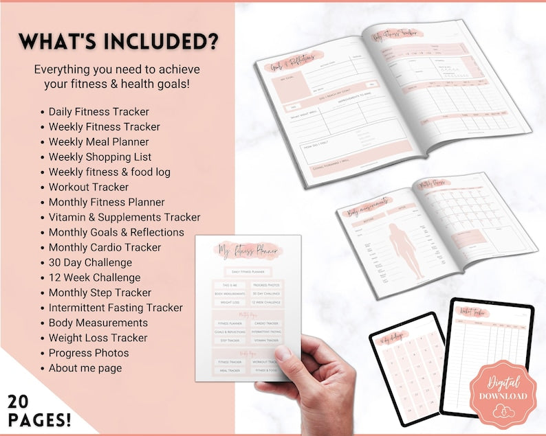 Ultimate Fitness & Wellness Planner Bundle_BrainAcademy.store