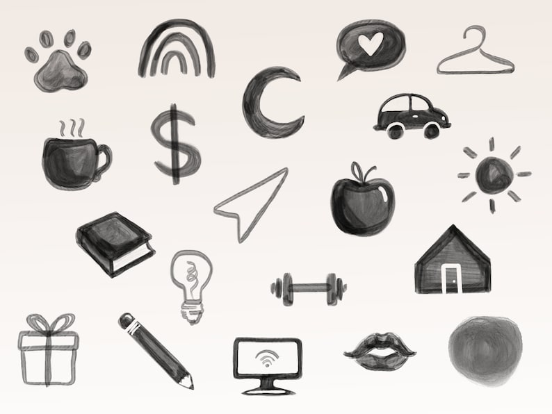 Digital Doodles: Notion Icons for Planners & Everyday Life_BrainAcademy.store