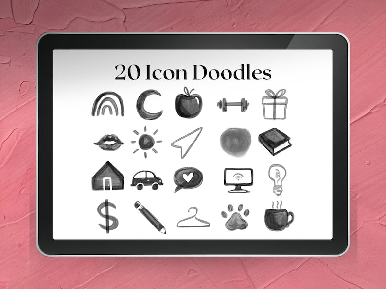 Digital Doodles: Notion Icons for Planners & Everyday Life_BrainAcademy.store