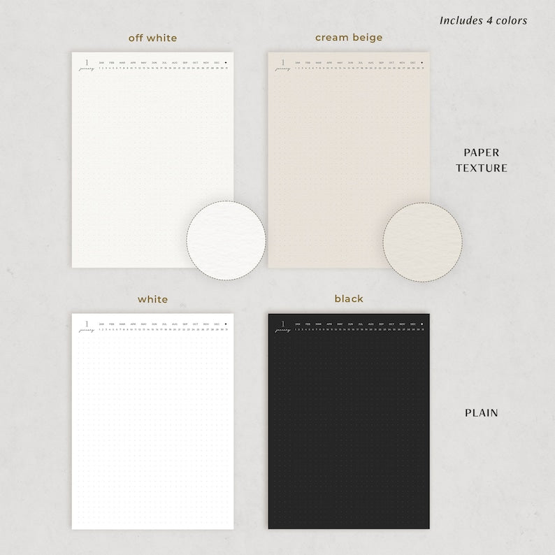 Minimalistisches digitales Bullet Journal von Goodnotes