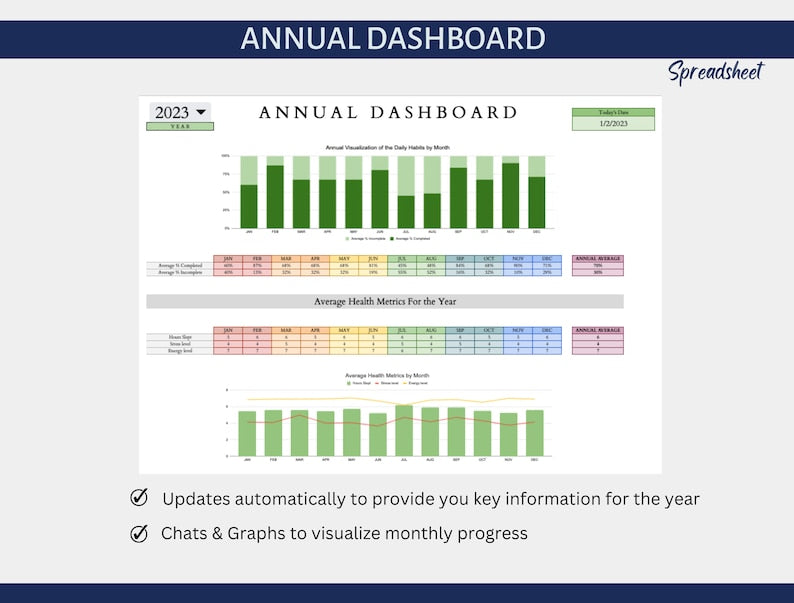 Comprehensive Habit Tracking & Goal Planning Spreadsheet for 2024_BrainAcademy.store