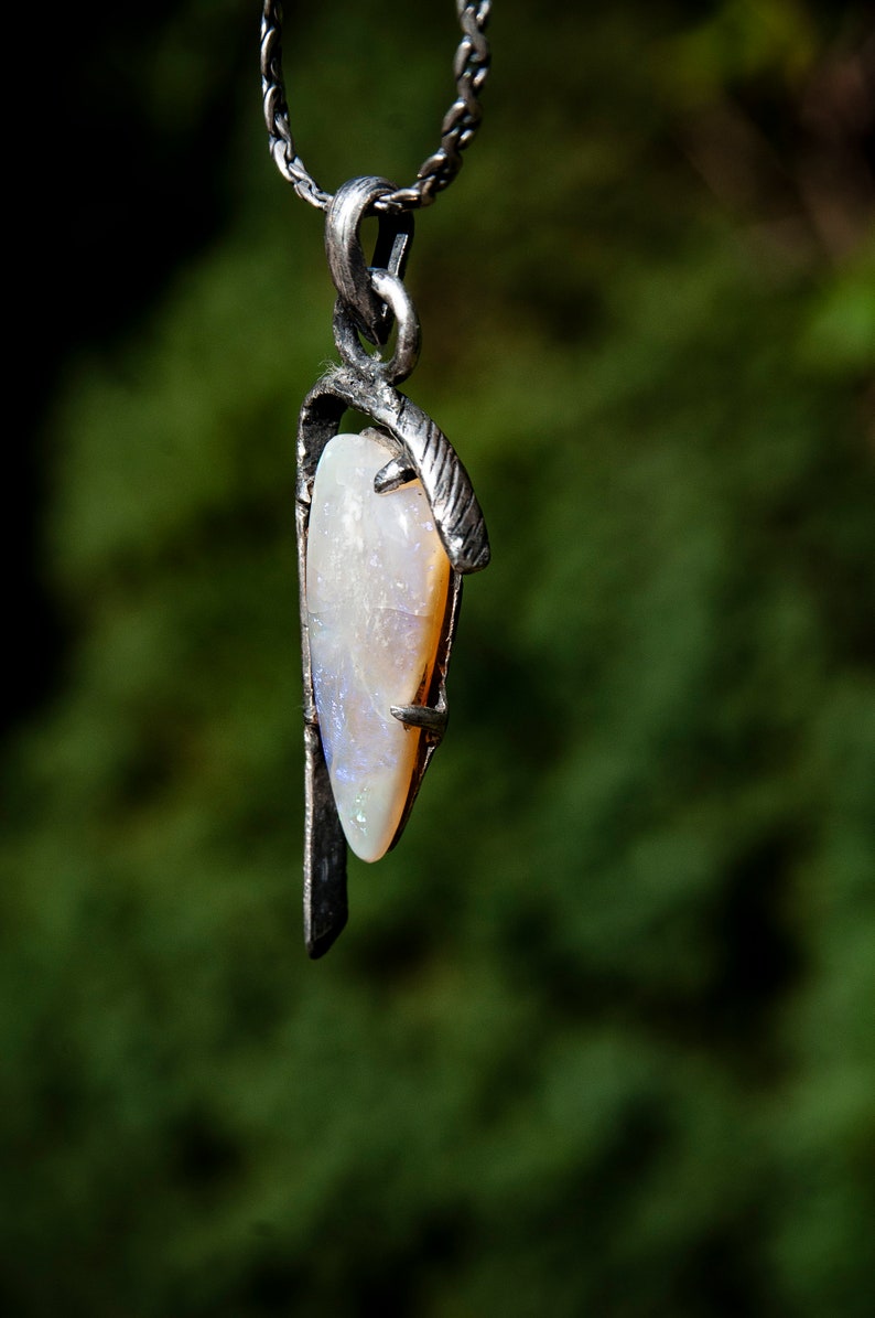 Opal Talisman Necklace: Enhance Creativity +10 Mana_BrainAcademy.store