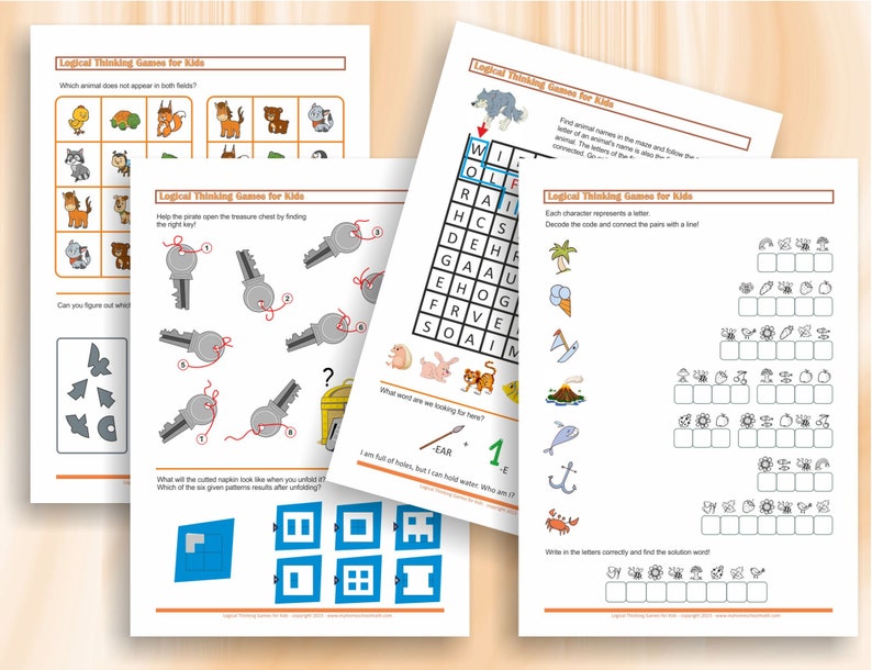 Logische Denksportaufgaben für Kinder (ab 8 Jahren)
