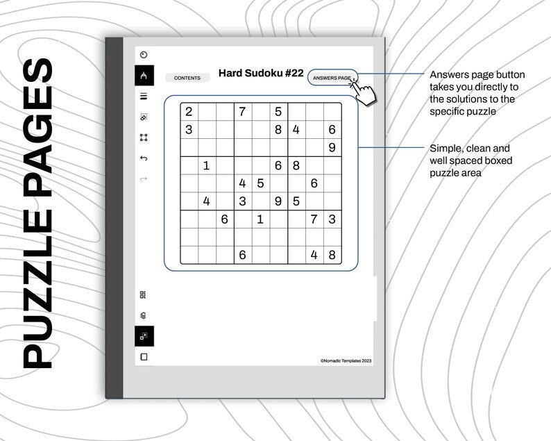 reMarkable Sudoku Band 1 PDF-Vorlage