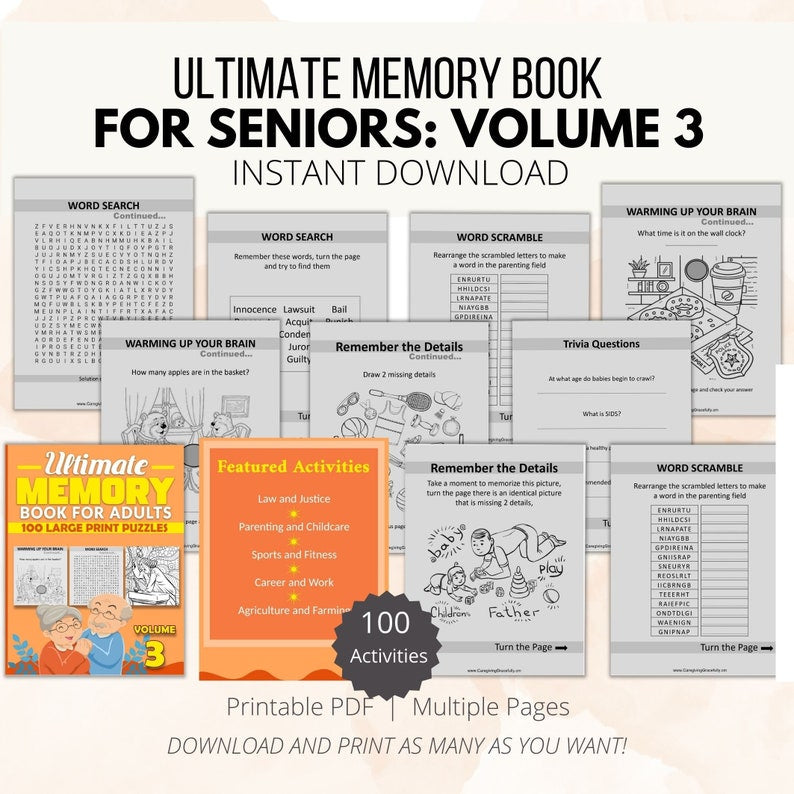 100 Brain Games: Memory Enhancers for Seniors