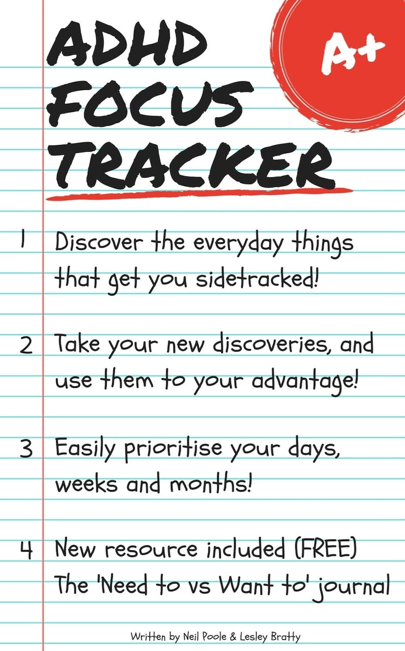 ADHD Focus Tracker: Digital, Printable Guide with Education, Guidance & Solutions_BrainAcademy.store