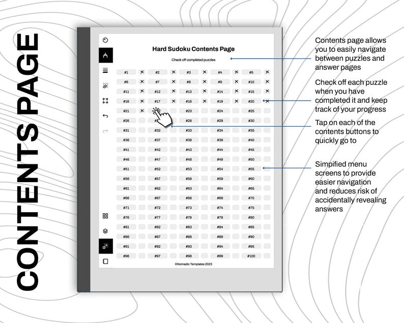 reMarkable Sudoku Band 1 PDF-Vorlage