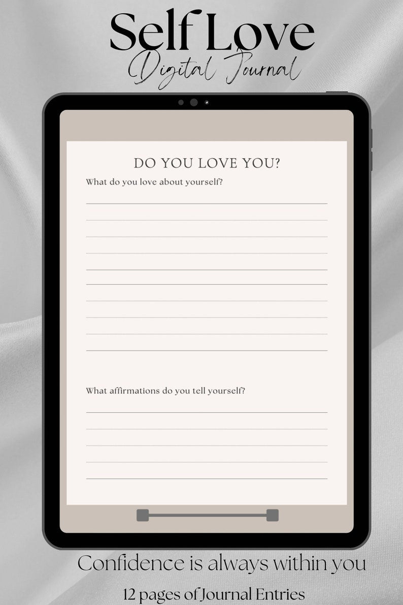 Self-Love Digital Therapy Journal for iPad: Heal and Empower_BrainAcademy.store