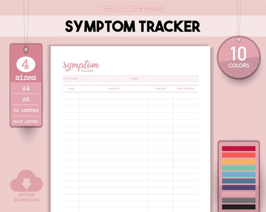 Symptom Tracking Tool for Nurses_BrainAcademy.store