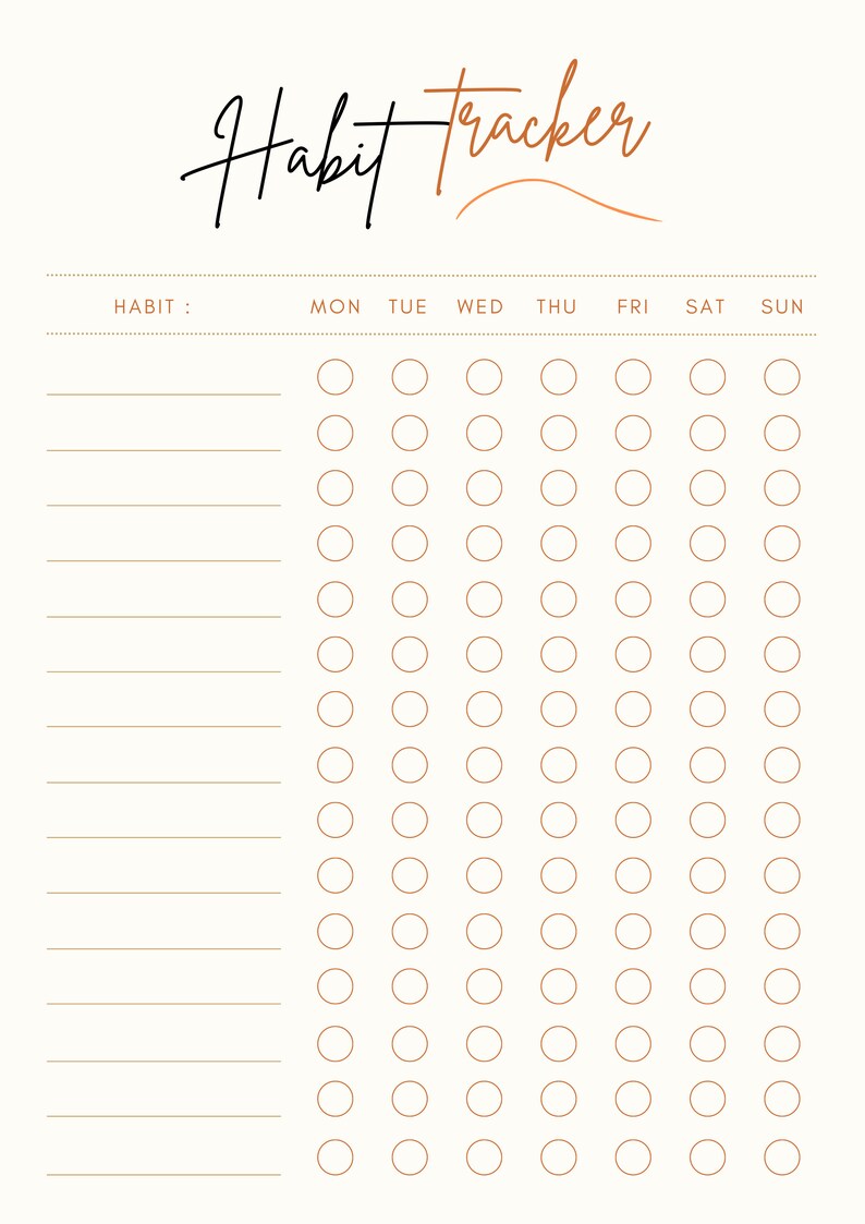 Daily Habit Tracker &amp; Lifestyle Blueprint: Das Transformationstool 2023