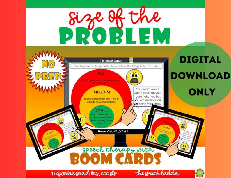 Interactive Problem-Solving Boom Cards for Social-Emotional Development_BrainAcademy.store