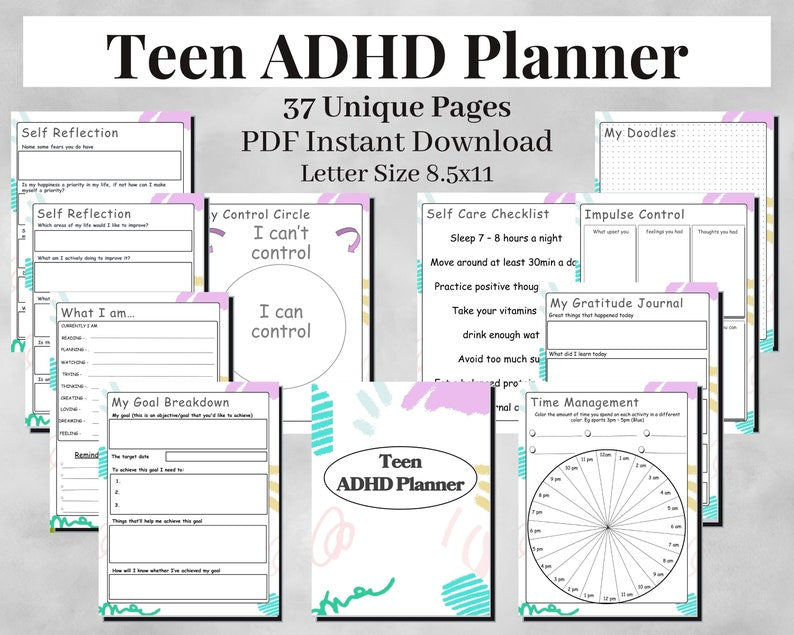 ADHD Essential Planner for Teens_BrainAcademy.store