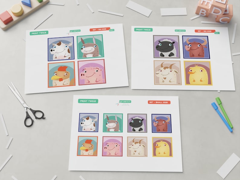 Animal Memory Match: Print & Play Fun for Kids_BrainAcademy.store