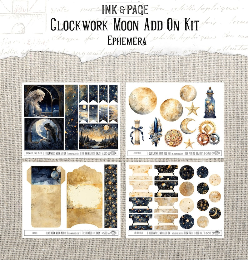 Celestial Junk Journal Ephemera