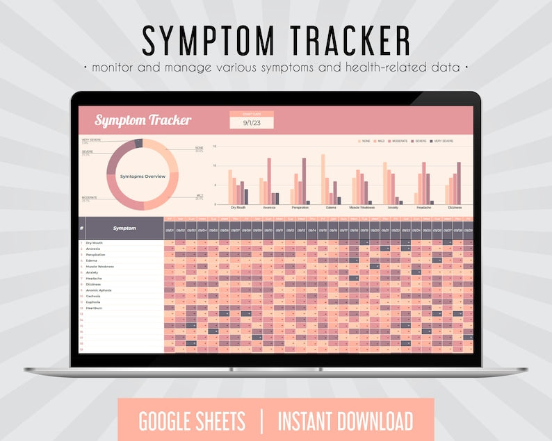 Comprehensive Symptom Monitoring Journal_BrainAcademy.store