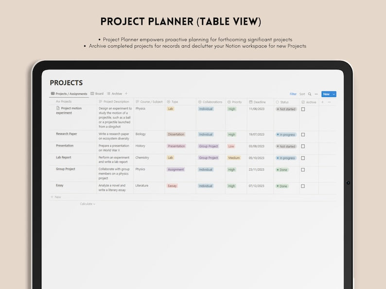 Notion Template for Pomodoro Productivity and Time Management_BrainAcademy.store