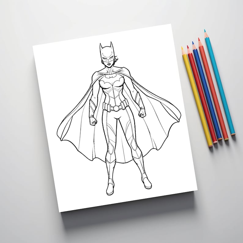 70 Superhero Coloring Pages for Kids & Adults_BrainAcademy.store