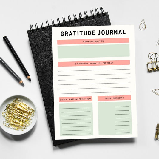 Gratitude Journal: Your Daily Positivity & Mindfulness Companion_BrainAcademy.store