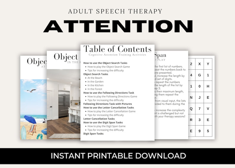 Attention and Cognition Bundle for Speech Therapy_BrainAcademy.store