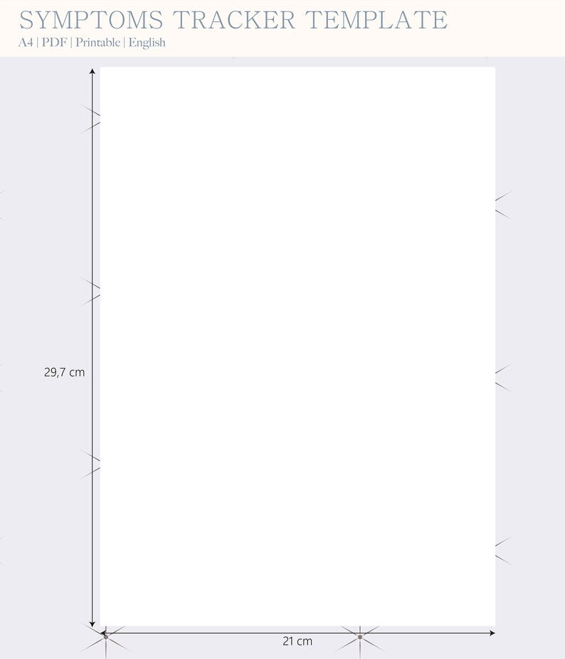 Printable Weekly Symptom Tracker (A4 Landscape)_BrainAcademy.store
