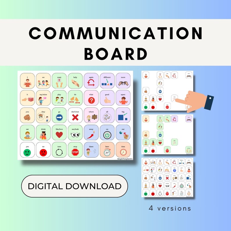 Digitales AAC-Kommunikationsboard für Autismus