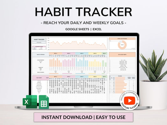 Digitaler Habit Tracker und Tagesplaner