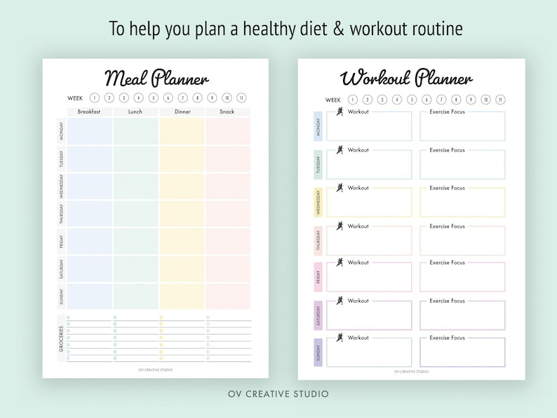 75 Soft Challenge Tracker Bundle: Daily Journal, Printable, Digital_BrainAcademy.store