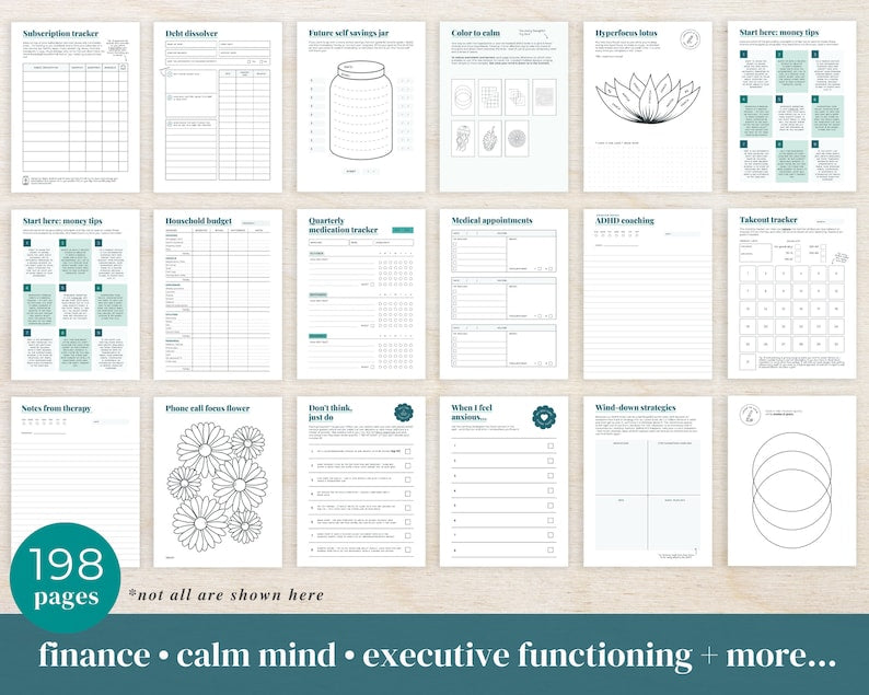 ADHD Planner: Empowering You with Organization and Self-Care_BrainAcademy.store