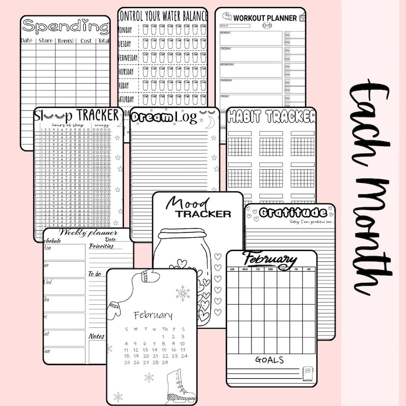 Complete Pre-Made Printable Journal Bundle_BrainAcademy.store