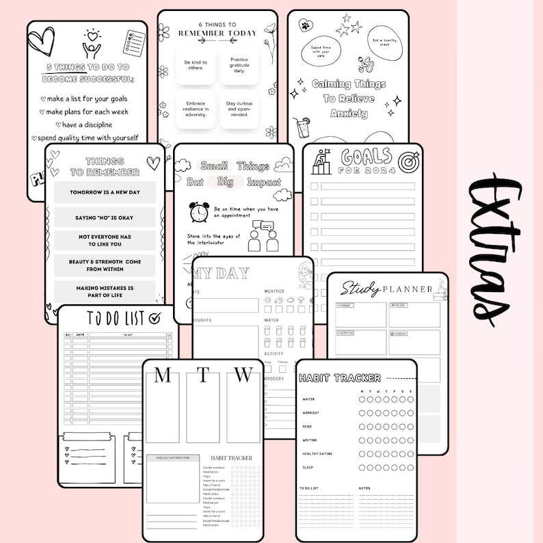 Complete Pre-Made Printable Journal Bundle_BrainAcademy.store