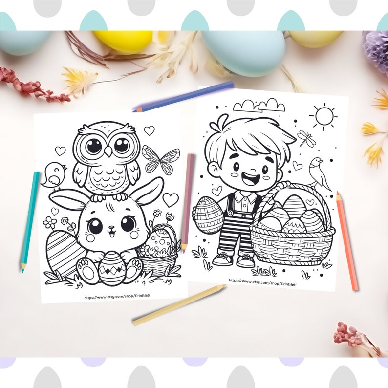 Adorable Kawaii Easter Coloring Adventure_BrainAcademy.store