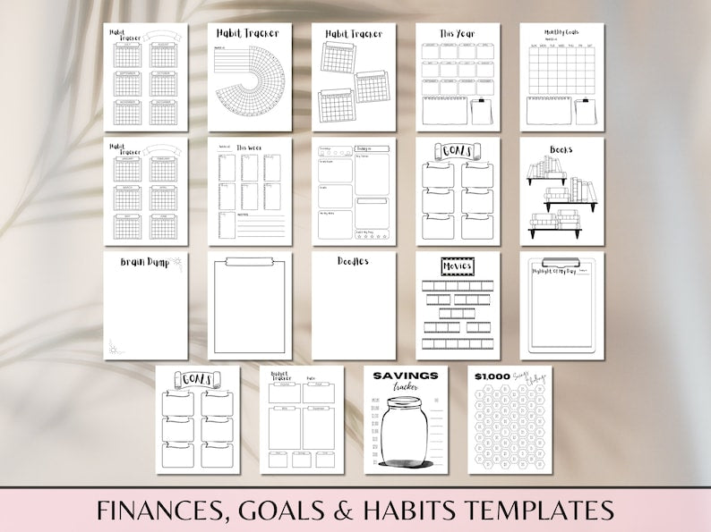 Printable Customizable Bullet Journal Planner_BrainAcademy.store