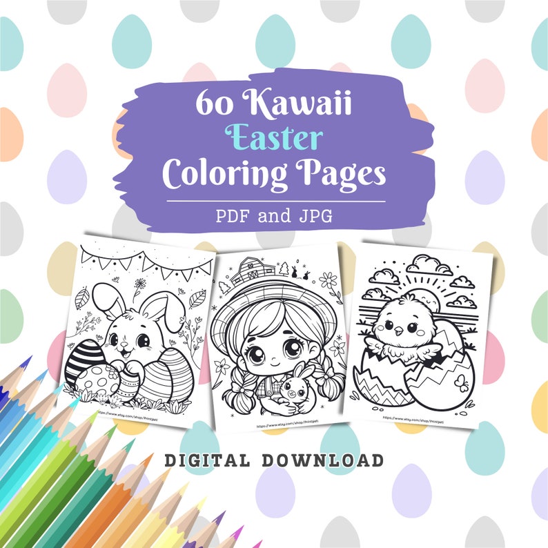 Adorable Kawaii Easter Coloring Adventure_BrainAcademy.store