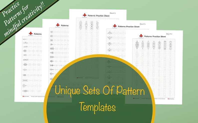 Fun & Easy Pattern Templates: Trace, Draw, and Relax_BrainAcademy.store