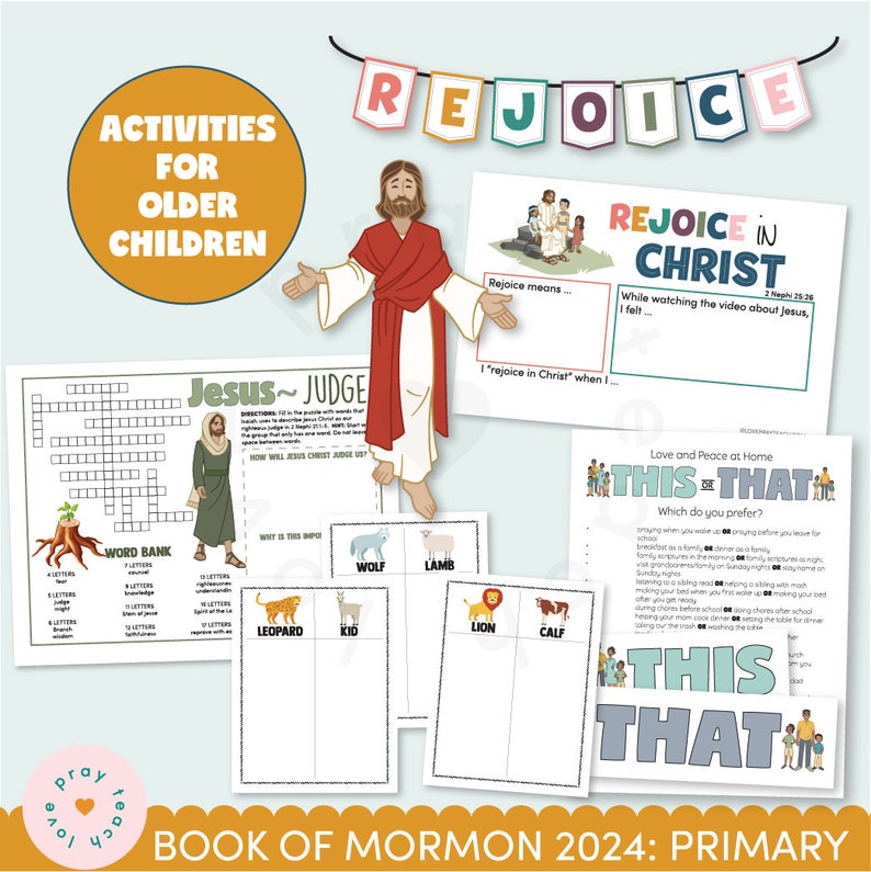 Engaging Activities for 2 Nephi 20-25: Enriching Primary Learning_BrainAcademy.store