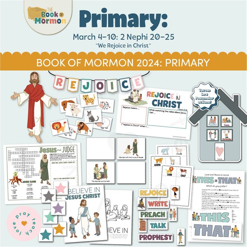 Engaging Activities for 2 Nephi 20-25: Enriching Primary Learning_BrainAcademy.store