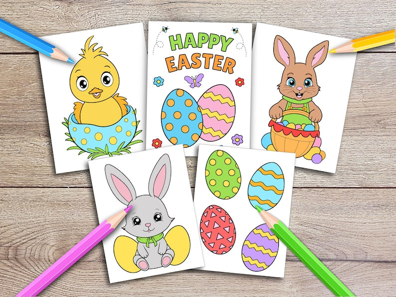 Easter Coloring Pages: Easy Fun for Little Ones_BrainAcademy.store