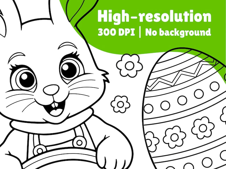 Easter Coloring Pages: Easy Fun for Little Ones_BrainAcademy.store