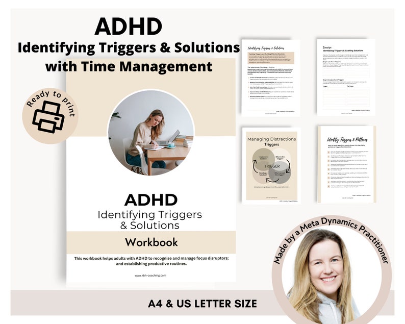 ADHD Therapy Worksheets: Triggers and Solutions_BrainAcademy.store